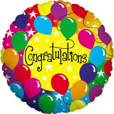 Congratulations balloons