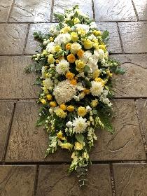 Yellow and White Coffin Spray