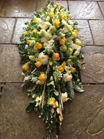 Yellow and White Coffin Spray