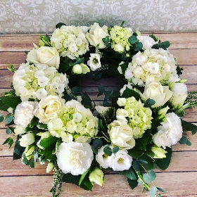 White Remembrance Wreath