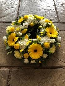Yellow Remembrance Wreath