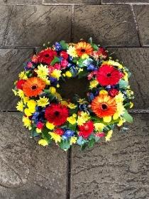 Vibrant  Remembrance wreath