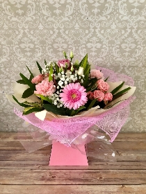 Pink and cream