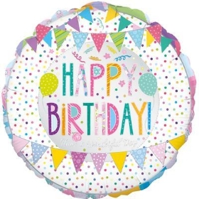 Happy Birthday patchwork Balloon