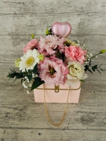 Pink handbag arrangement