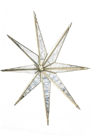 Antique gold glass star