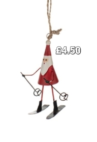 Mini Skiing Santa