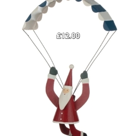 Parascending Santa