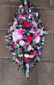 Purple & Pink Coffin Spray