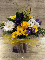 Purple and Yellow Easter Bouquet