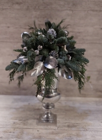 Silver Tall Table Arrangement