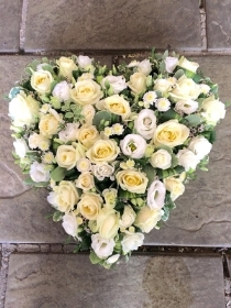 Solid White Heart (Loose)