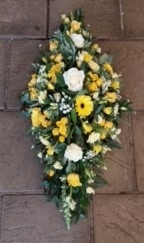 yellow and white spray