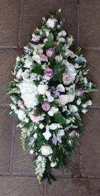 white and lilac spray