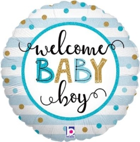 Welcome Baby Boy Balloon