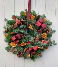 festive fancy wreath